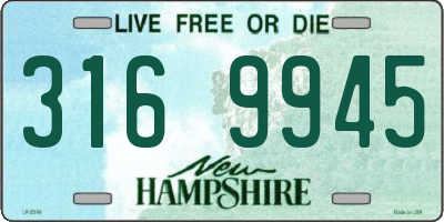 NH license plate 3169945
