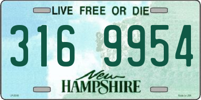 NH license plate 3169954