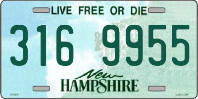 NH license plate 3169955