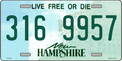 NH license plate 3169957