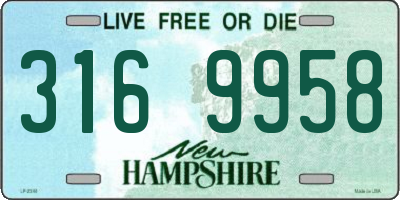 NH license plate 3169958