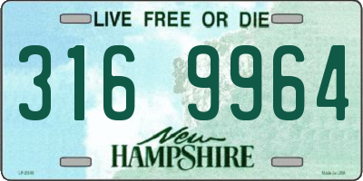 NH license plate 3169964