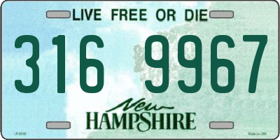 NH license plate 3169967