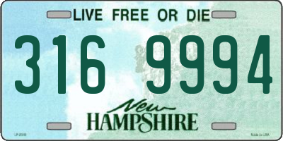 NH license plate 3169994