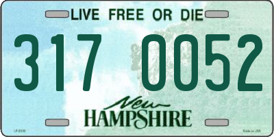 NH license plate 3170052