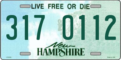 NH license plate 3170112