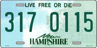 NH license plate 3170115