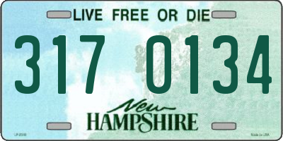 NH license plate 3170134