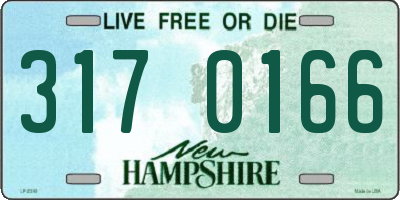 NH license plate 3170166
