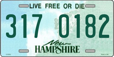 NH license plate 3170182