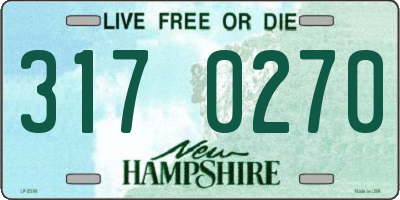 NH license plate 3170270