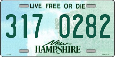 NH license plate 3170282