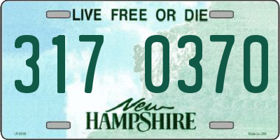 NH license plate 3170370