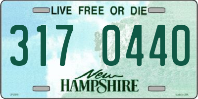 NH license plate 3170440