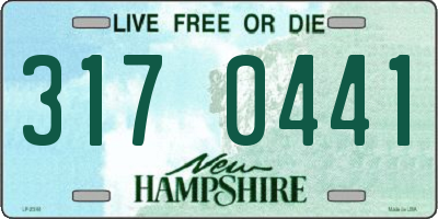 NH license plate 3170441
