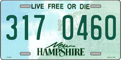 NH license plate 3170460