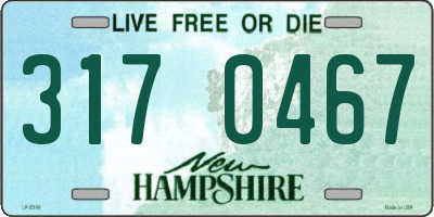 NH license plate 3170467