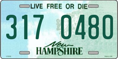 NH license plate 3170480