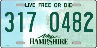 NH license plate 3170482