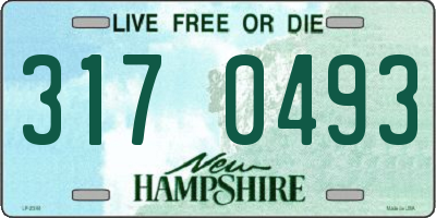 NH license plate 3170493