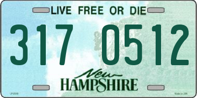 NH license plate 3170512