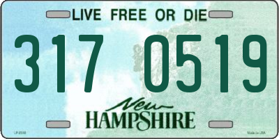 NH license plate 3170519