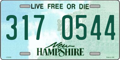 NH license plate 3170544