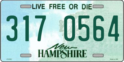 NH license plate 3170564