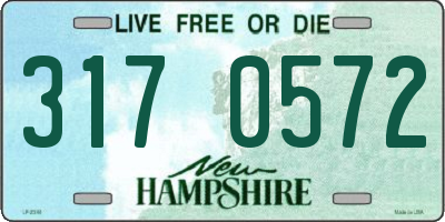 NH license plate 3170572