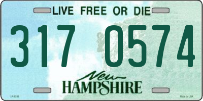 NH license plate 3170574