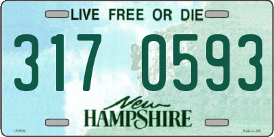 NH license plate 3170593