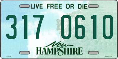 NH license plate 3170610