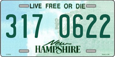 NH license plate 3170622