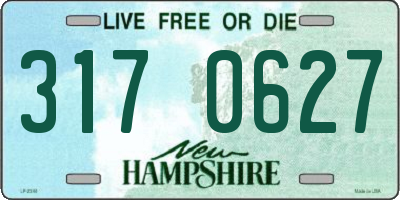 NH license plate 3170627