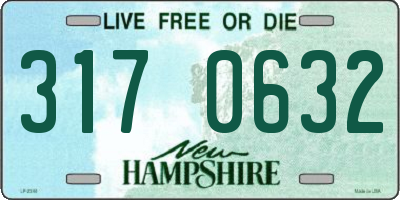 NH license plate 3170632