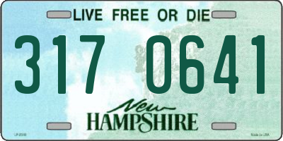 NH license plate 3170641