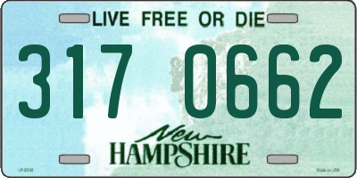 NH license plate 3170662