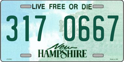 NH license plate 3170667