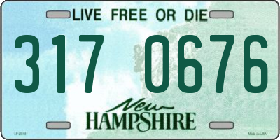 NH license plate 3170676
