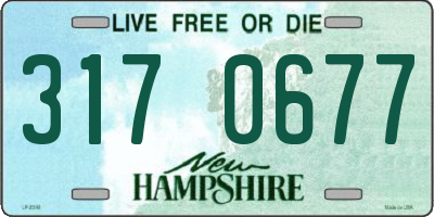 NH license plate 3170677