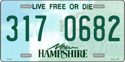 NH license plate 3170682
