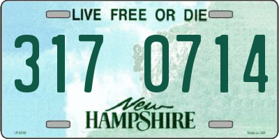NH license plate 3170714