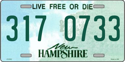 NH license plate 3170733