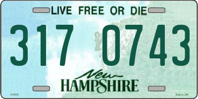 NH license plate 3170743