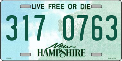 NH license plate 3170763