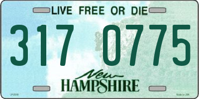 NH license plate 3170775