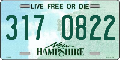 NH license plate 3170822