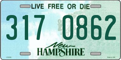 NH license plate 3170862