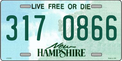 NH license plate 3170866