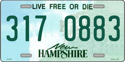 NH license plate 3170883